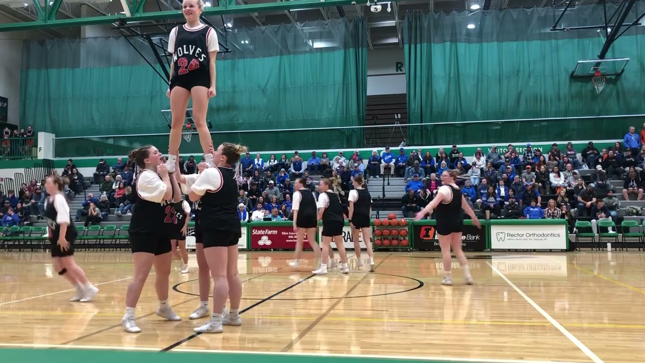 Halftime Performance By Three Forks Cheerleaders At The 2023 5B ...